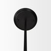Farrah Frosted Glass Globe set in Matte Black Metal Pendant Ceiling Light thumbnail 5