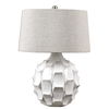 Guerina Scalloped White Lamp, by Uttermost, 19" width x 26" height x 19" depth thumbnail 1