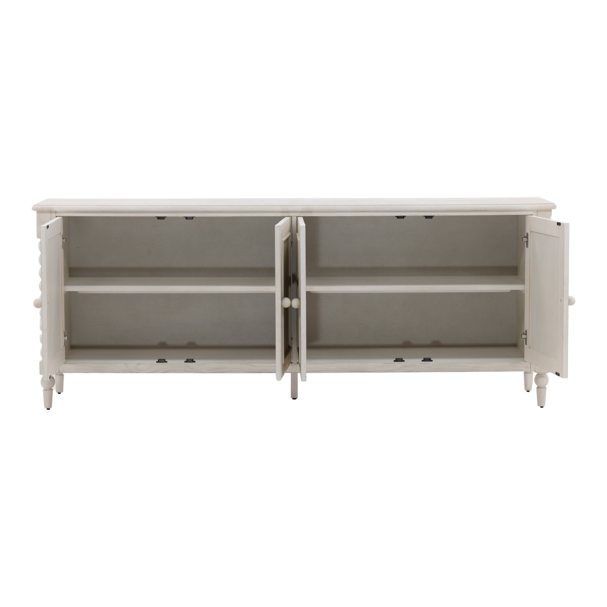 Marcellina Sideboard Whitewash, Sideboards & Buffet by Dovetail, 84" width x 33" height x 18" depth View 5