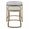 Vista Gold Nesting Tables Set Of 2, Coffee Table by Uttermost, 19.75" width x 23.75" height x 19.75" depth thumbnail 1
