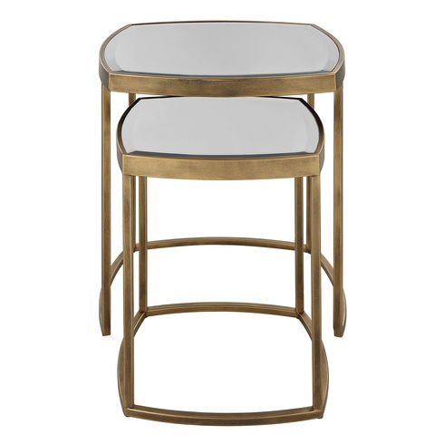Vista Gold Nesting Tables Set Of 2