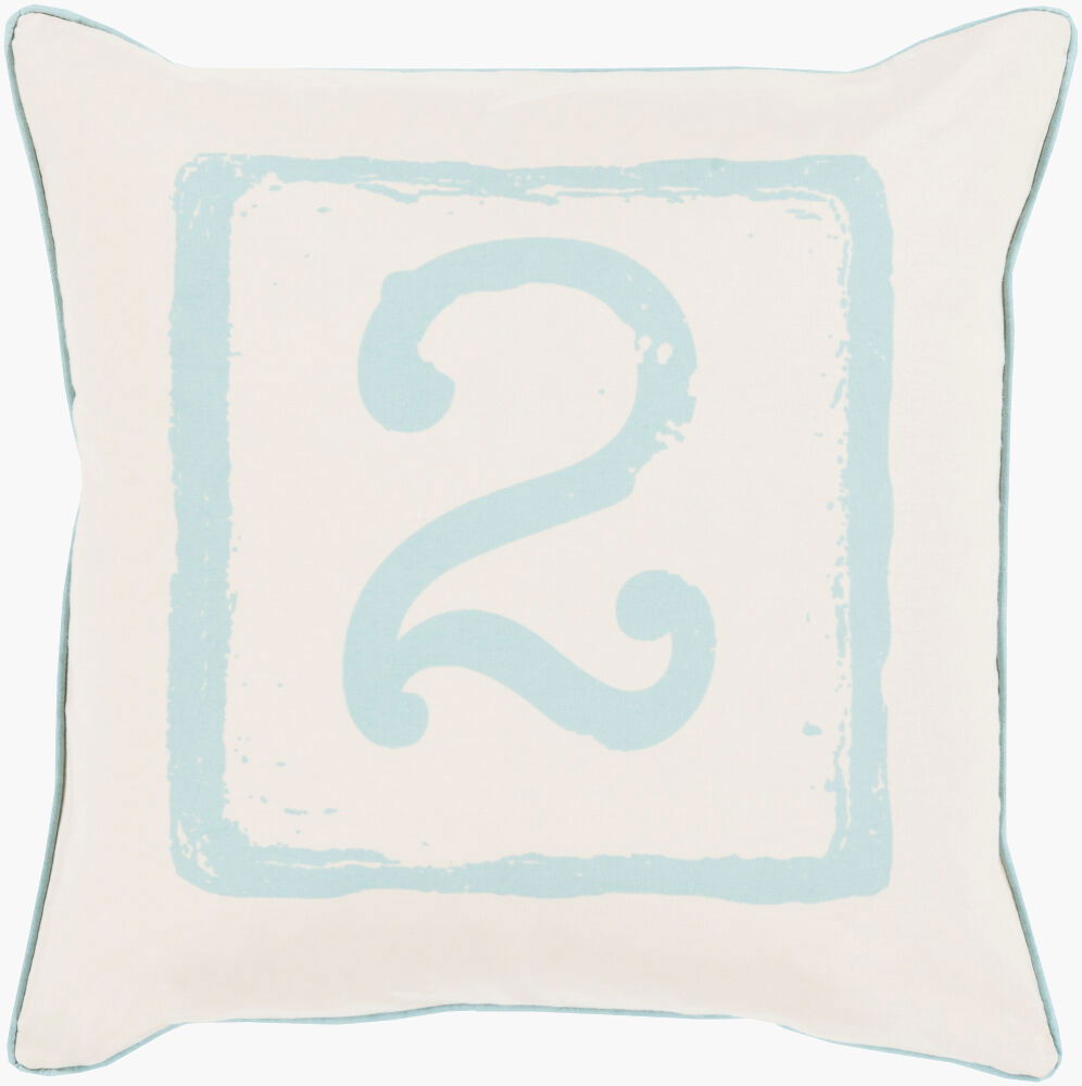 Big Kid Blocks Accent Pillow, Decorative Pillow by Surya, 18" length x 18" width