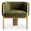 Sofi Accent Chair Truly Olive, by Moe's Home, 29" width x 28.25" height x 26.25" depth thumbnail 1