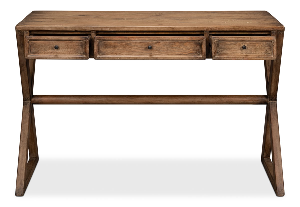 Kitchen Desk  Brown, by Sarreid, 1'10" length x 4'3" width x 2'8" height View 9