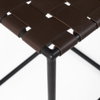 Clarissa Backless 26.25in Seat Counter Stool | Brown Leather with Metal, Counter & Bar Stool by Mercana, 18" length x 16" width x 26" height thumbnail 10