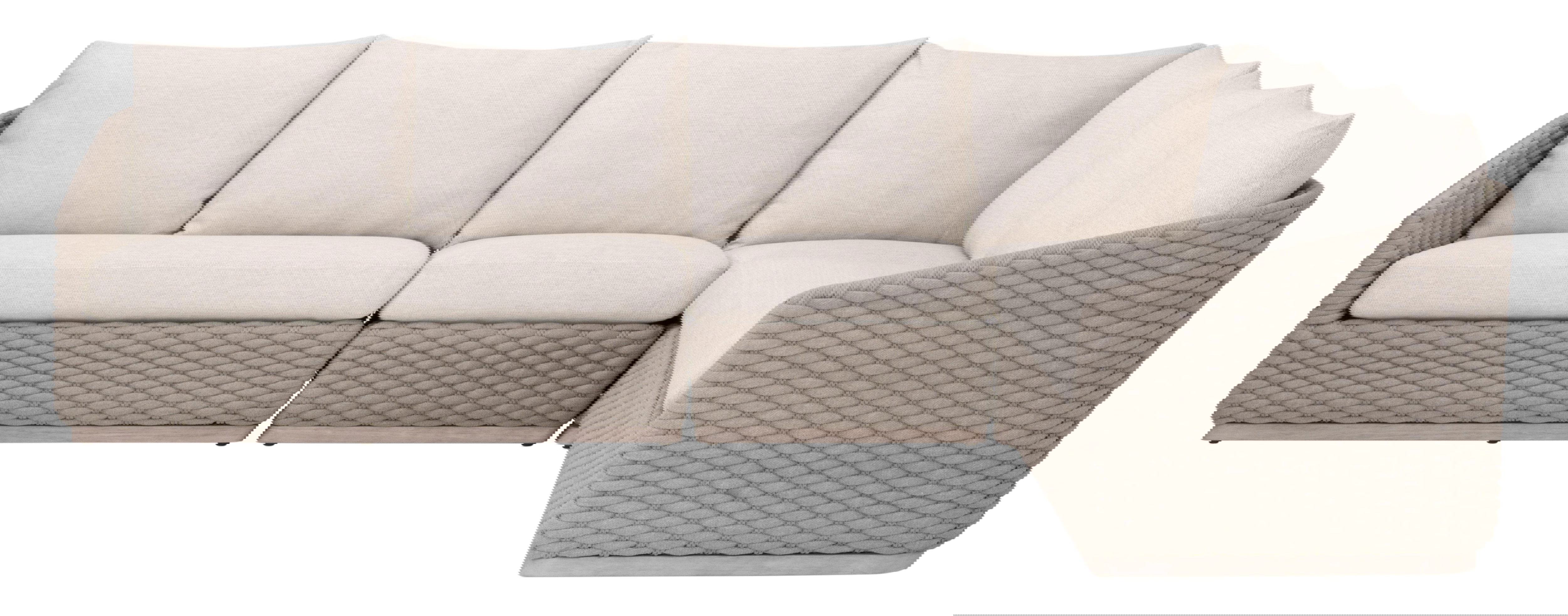 Caspian Outdoor Modular Left Facing 1-Arm Sofa, Seating by Essentials for Living, 58" width x 36" height x 36" depth View 3