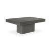 Maxima Outdoor Coffee Table Dark Grey, by Moe's Home, 47" width x 18.5" height x 31.5" depth thumbnail 2