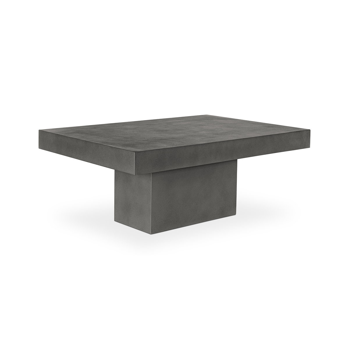 Maxima Outdoor Coffee Table Grey, Outdoor Table by Moe's Home, 3'11" width x 1'6.5" height x 2'7.5" depth View 2