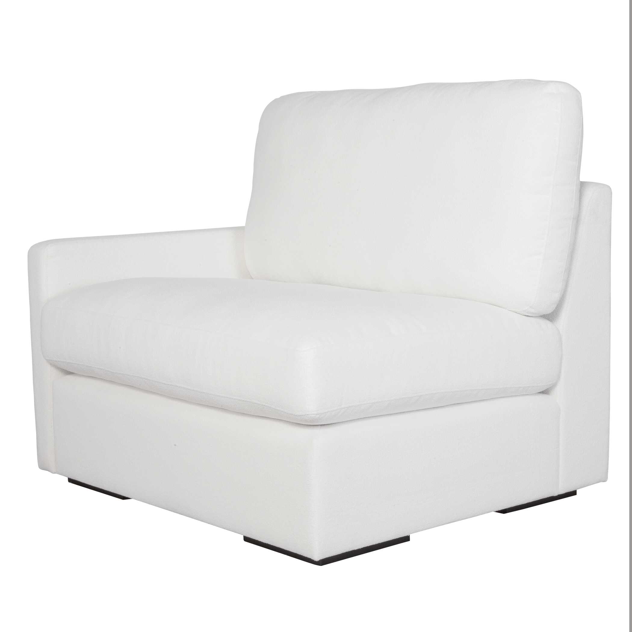 Refuge Arctic White Left Arm Facing Sofa, Furniture by Uttermost, 43.25" width x 30" height x 37.5" depth View 9