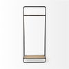 Carell 31L x 18W Black Metal And Wood Shelf Hall Tree thumbnail 2