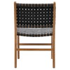 Dale Dining Chair Black Leather, by Dovetail, 20.3" width x 33.5" height x 24.2" depth thumbnail 4
