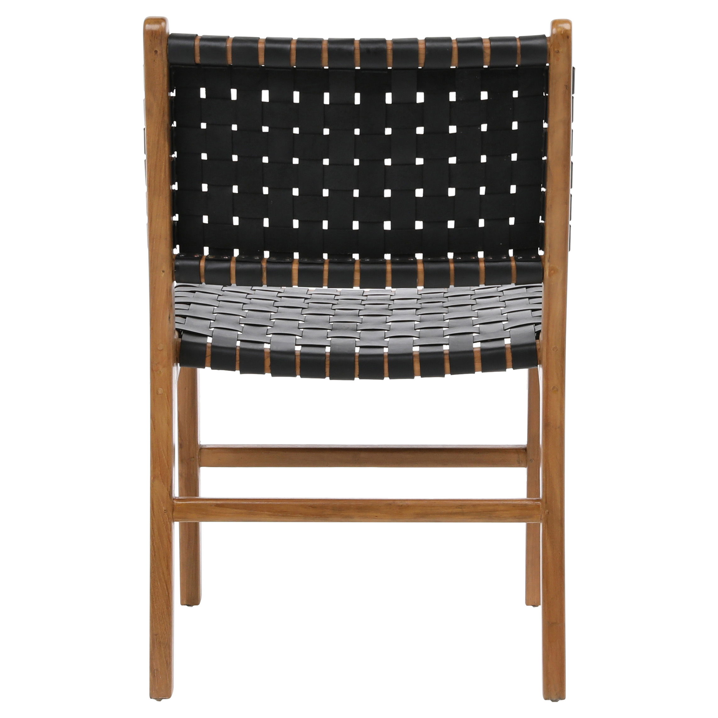 Dale Dining Chair Black Leather, by Dovetail, 21" width x 33" height x 24" depth View 4