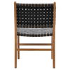 Dale Dining Chair Black Leather thumbnail 3