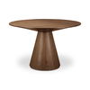 Otago 47in Round Dining Table Walnut, by Moe's Home, 47" width x 29.5" height x 47" depth thumbnail 1