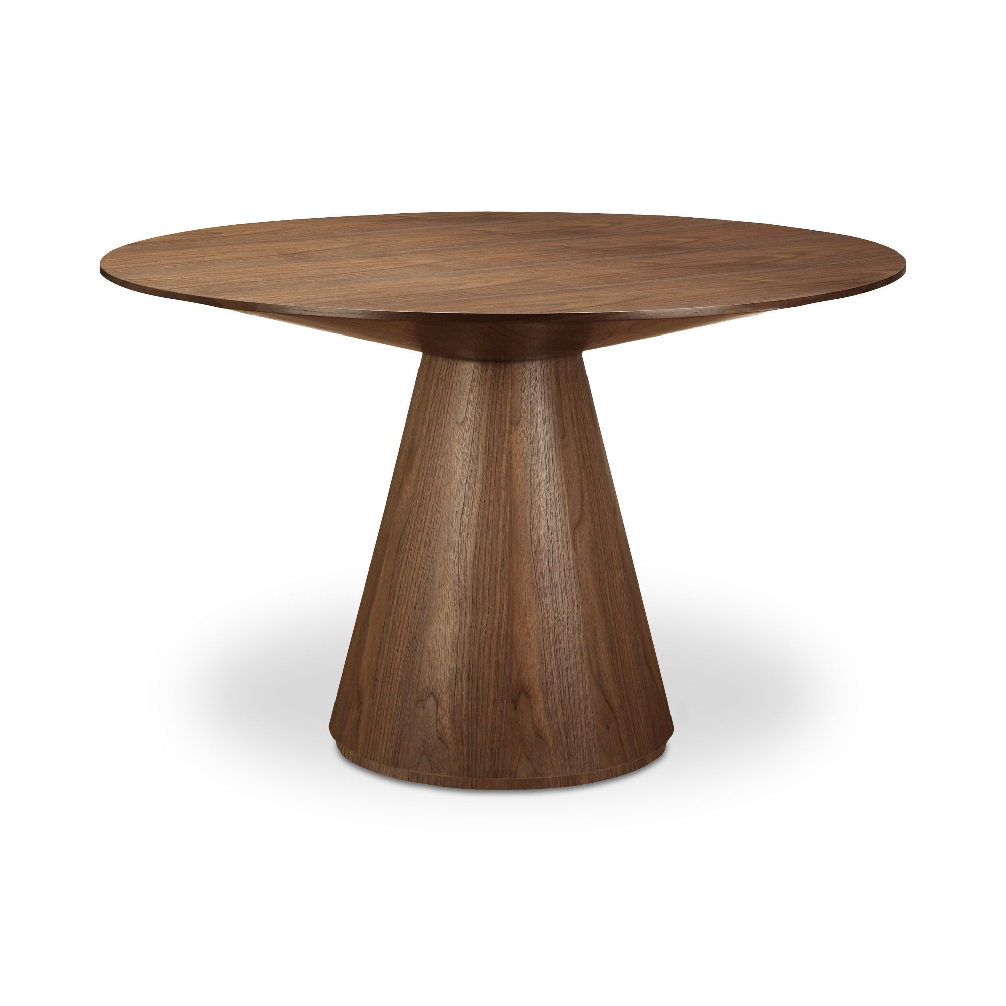 Otago 47in Round Dining Table Walnut large image 