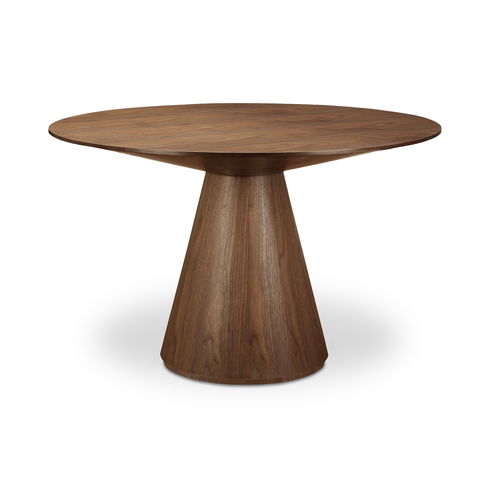 Otago 47in Round Dining Table Walnut