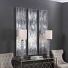Gray Showers Hand Painted Canvases Set/3 thumbnail 4