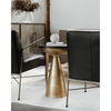 Font Side Table Brass, Side & End Table by Moe's Home, 15.5" width x 22" height x 15.5" depth thumbnail 4
