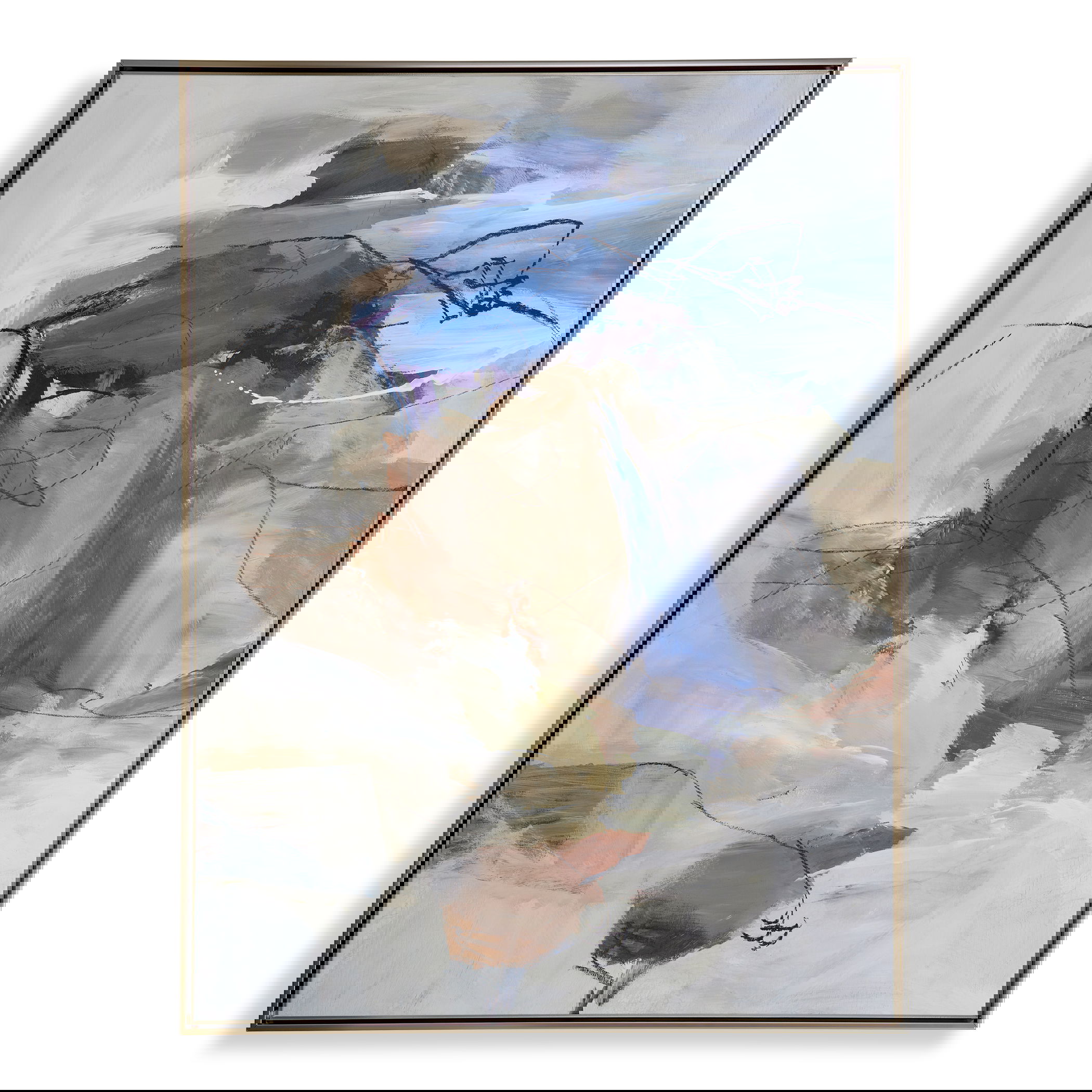 Subtle Nuances Framed Abstract Art large image 