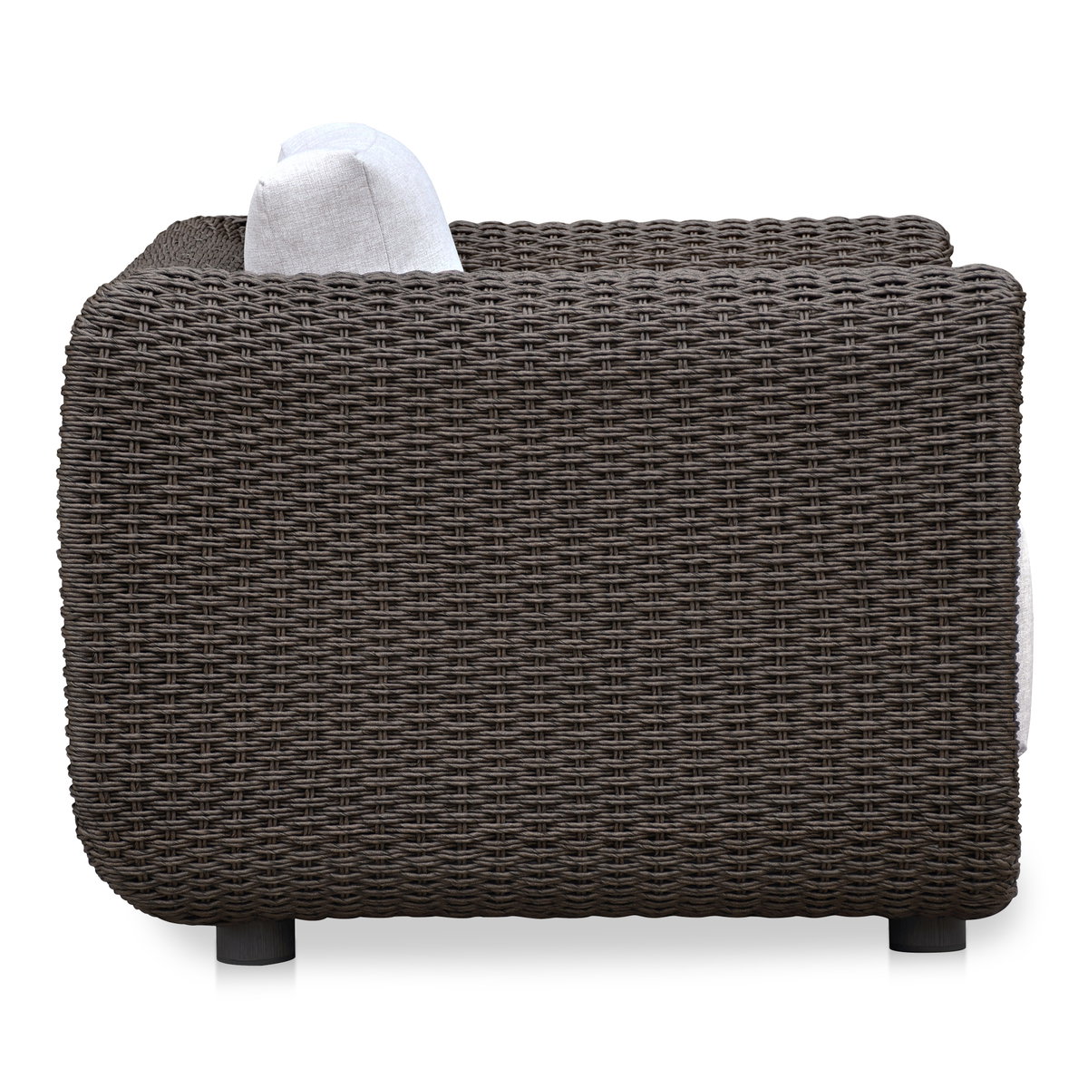 Soma Outdoor Accent Chair Dark Brown, Outdoor Chair by Moe's Home, 3'4" width x 2'2" height x 2'11" depth View 3