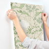 Gwendolyn Ecru & Green Wallpaper thumbnail 2