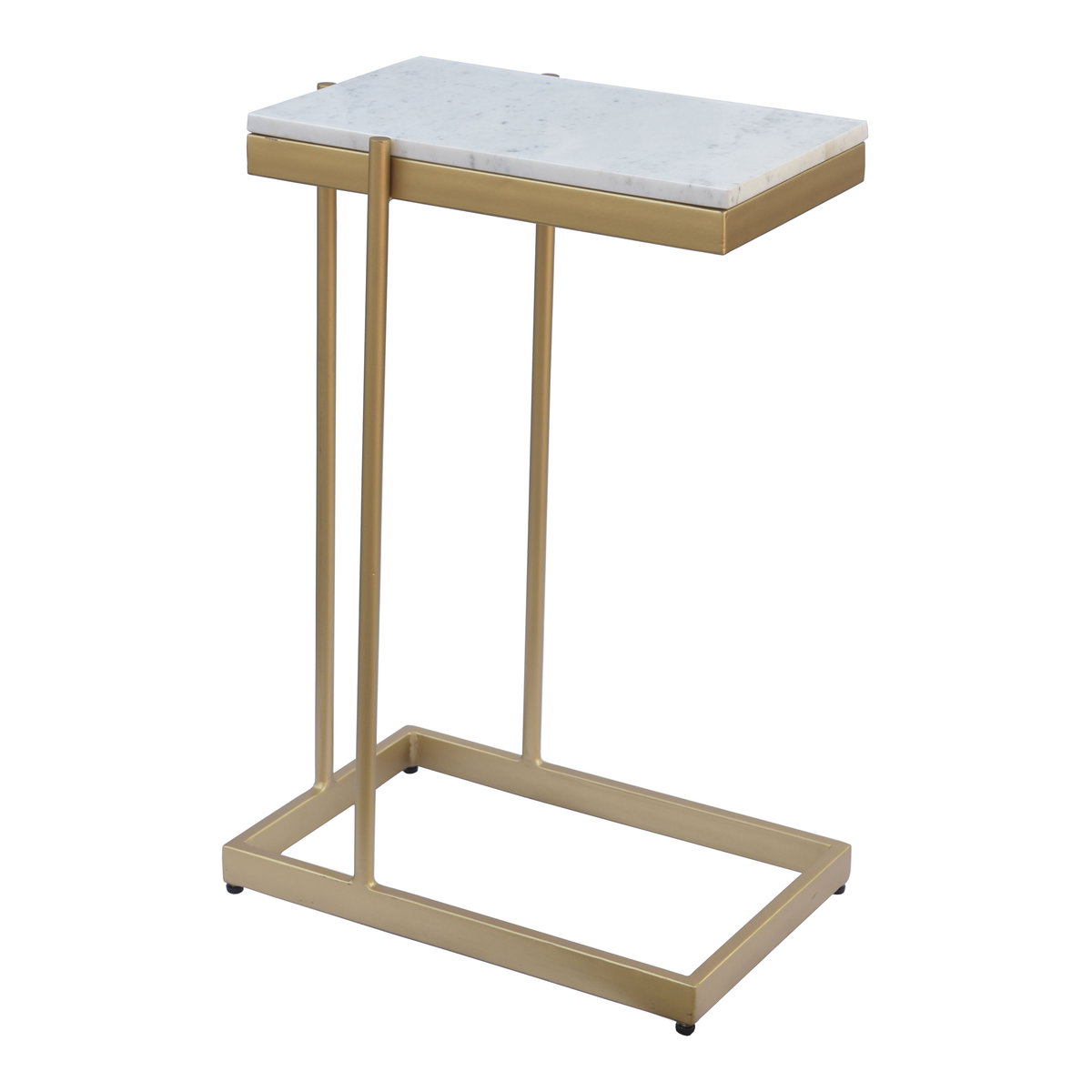 Sulu C Table White, Side & End Table by Moe's Home, 16.5" width x 25" height x 10.75" depth View 2