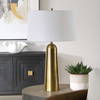 Flinchem Brass Table Lamp, by Uttermost, 17" width x 28" height x 17" depth thumbnail 4