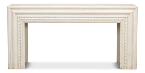 Mantel Console, Antique White