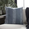 Caper Slate Blue Outdoor Pillow, Decorative Pillow by Uttermost, 20" width x 20" height x 8" depth thumbnail 2