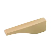Online Designer Kitchen Channel Knob 3 Inch x 1/2 Inch Brushed Golden Brass Finish