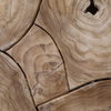 Briar Side Table Natural, Side & End Table by Dovetail, 17.9" width x 20.07" height x 17.9" depth thumbnail 3