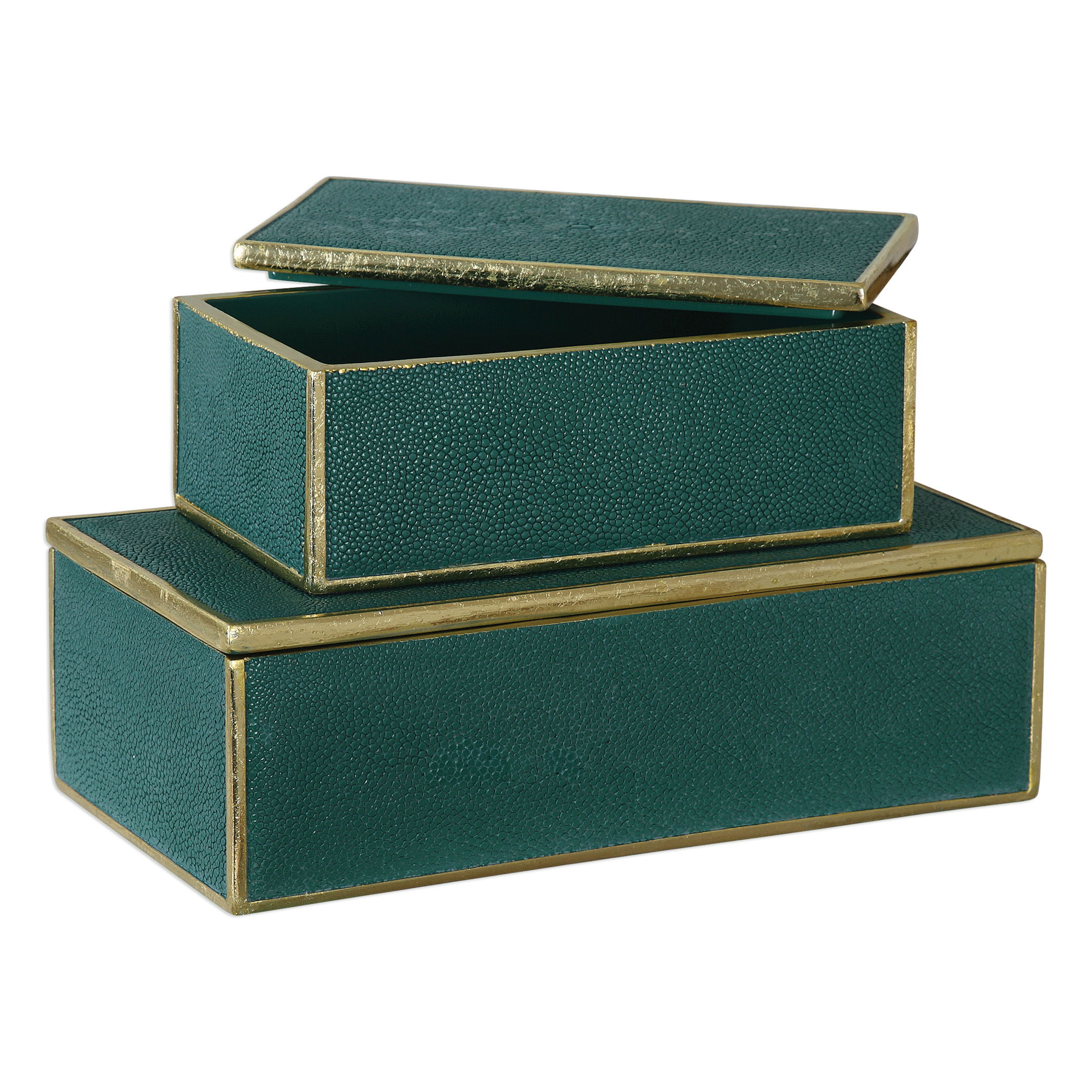 Karis Emerald Green Boxes S/2 large image 