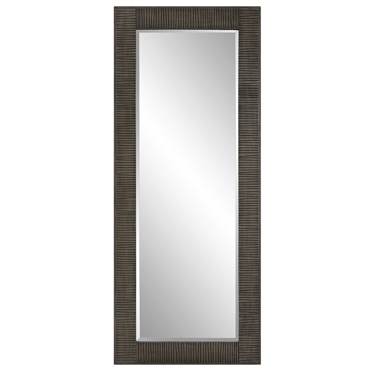 Figaro Oversized Wooden Mirror, by Uttermost, 2'9.5" width x 6'9.5" height x 2" depth View 1