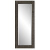 Figaro Oversized Wooden Mirror, by Uttermost, 2'9.5" width x 6'9.5" height x 2" depth thumbnail 1