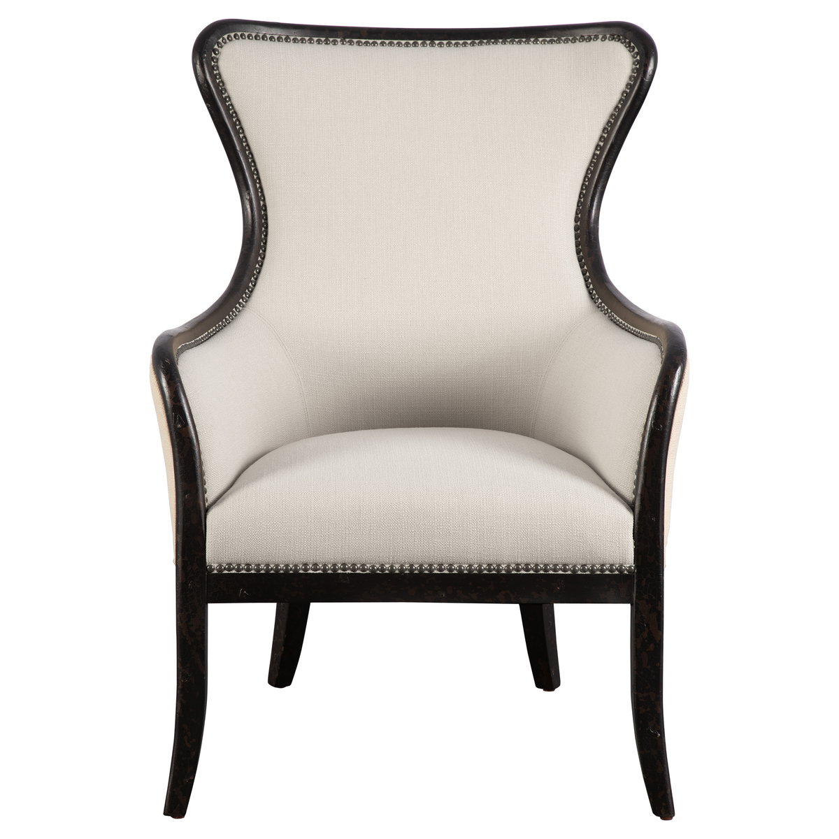 Sandy Wing Back Armchair, Accent Chair by Uttermost, 29" width x 41" height x 30" depth View 1