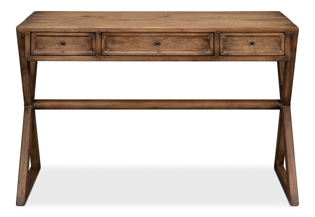 Kitchen Desk  Brown, by Sarreid, 1'10" length x 4'3" width x 2'8" height View 2