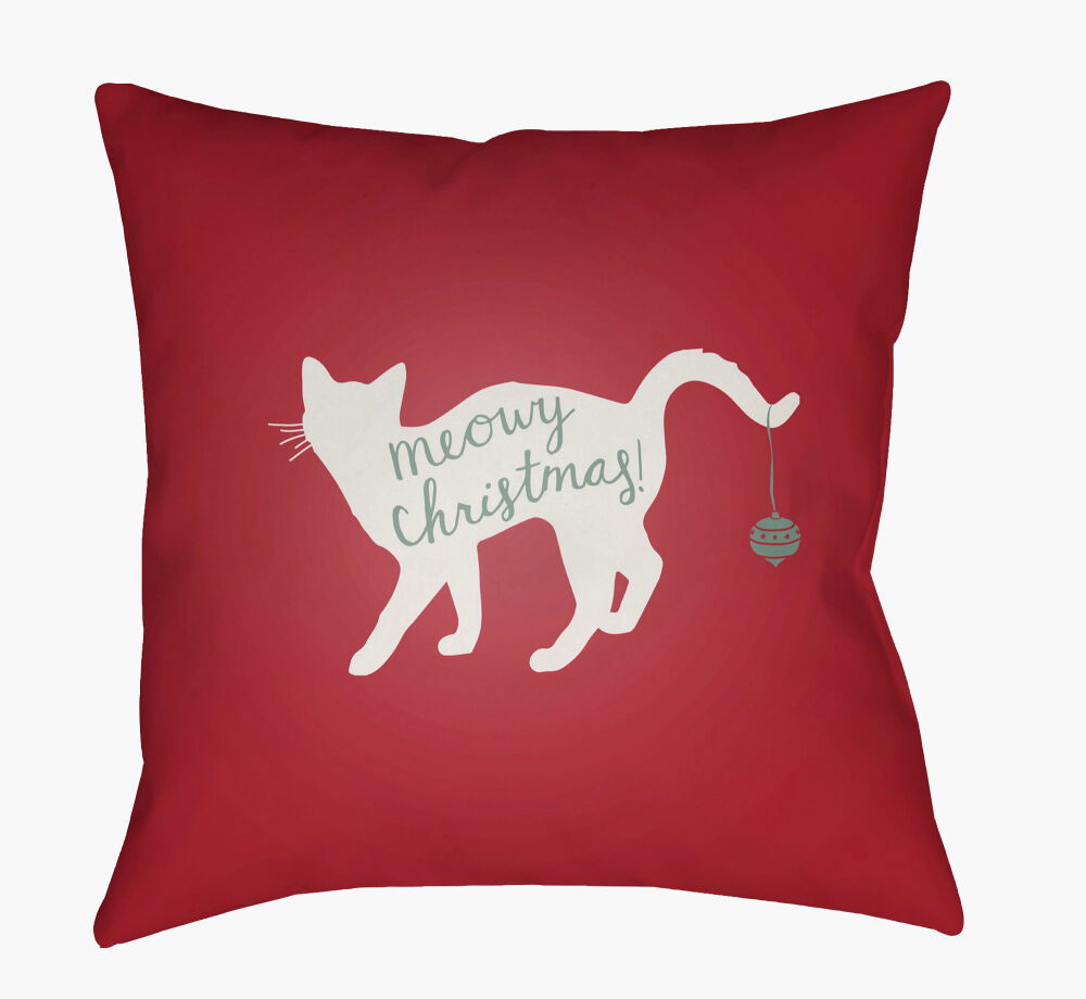 Meowy Accent Pillow, Decorative Pillow by Surya, 18" length x 18" width