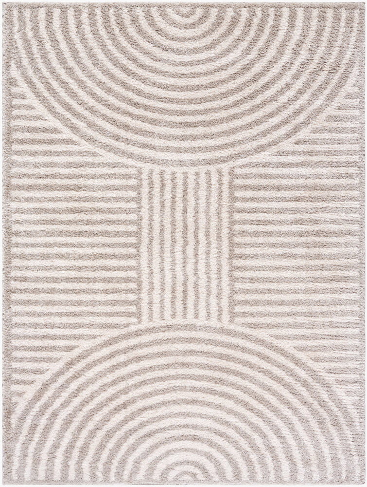 Fossay Shag Machine Woven Rug, by Surya, 6'11.86" length x 5'2.99" width