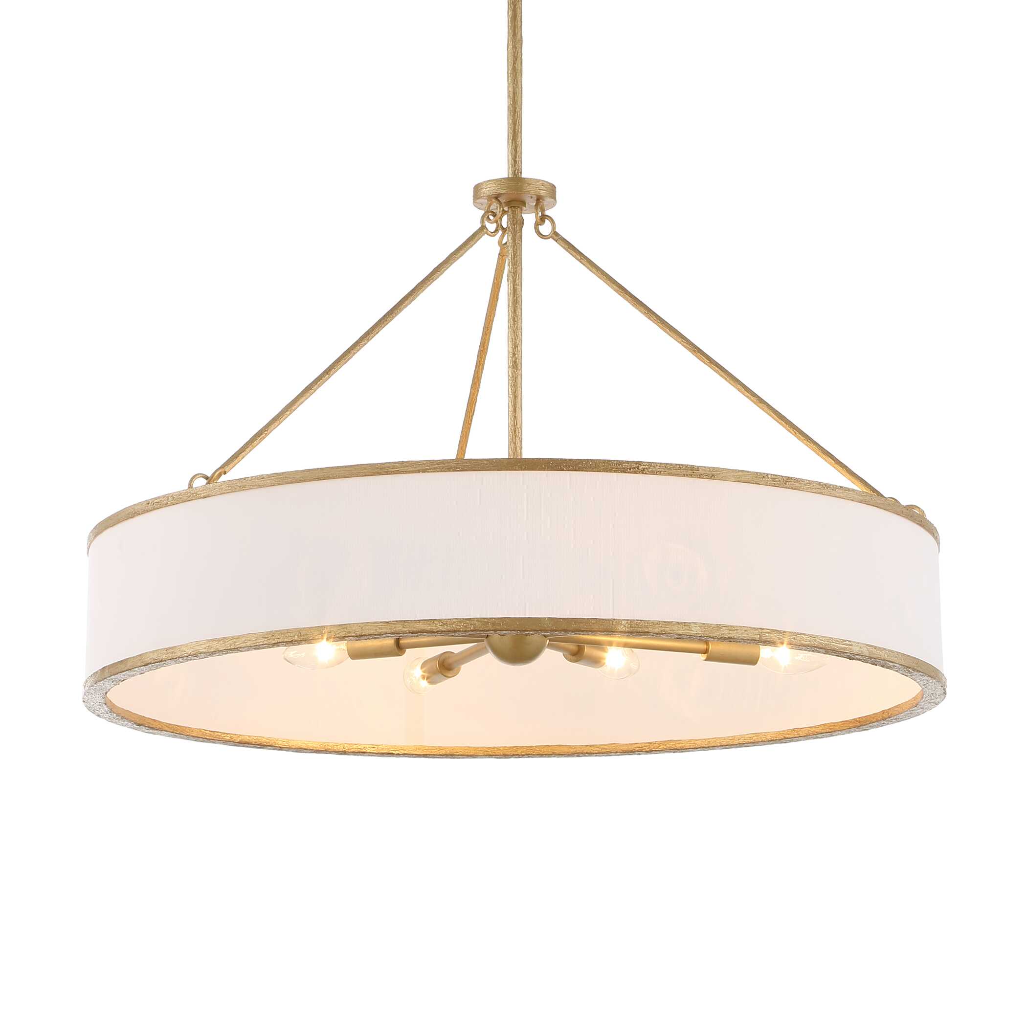 Algiers 8 Light Drum Pendant, Ceiling Light by Uttermost, 19" height x 30" diameter View 4
