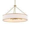 Algiers 8 Light Drum Pendant, Ceiling Light by Uttermost, 19" height x 30" diameter thumbnail 4
