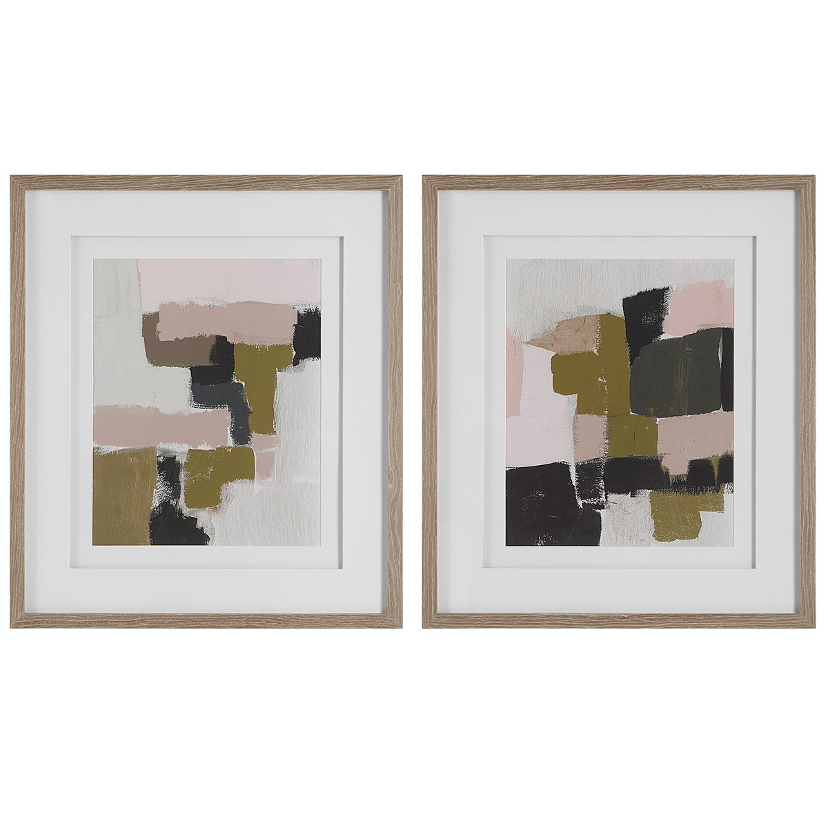 COLOR BLOCK FRAMED PRINTS, S/2, Painting by Uttermost, 26.5" width x 30.5" height x 1" depth View 1