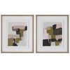 Color Block Framed Prints Set/2, Painting by Uttermost, 26.5" width x 30.5" height x 1" depth thumbnail 1