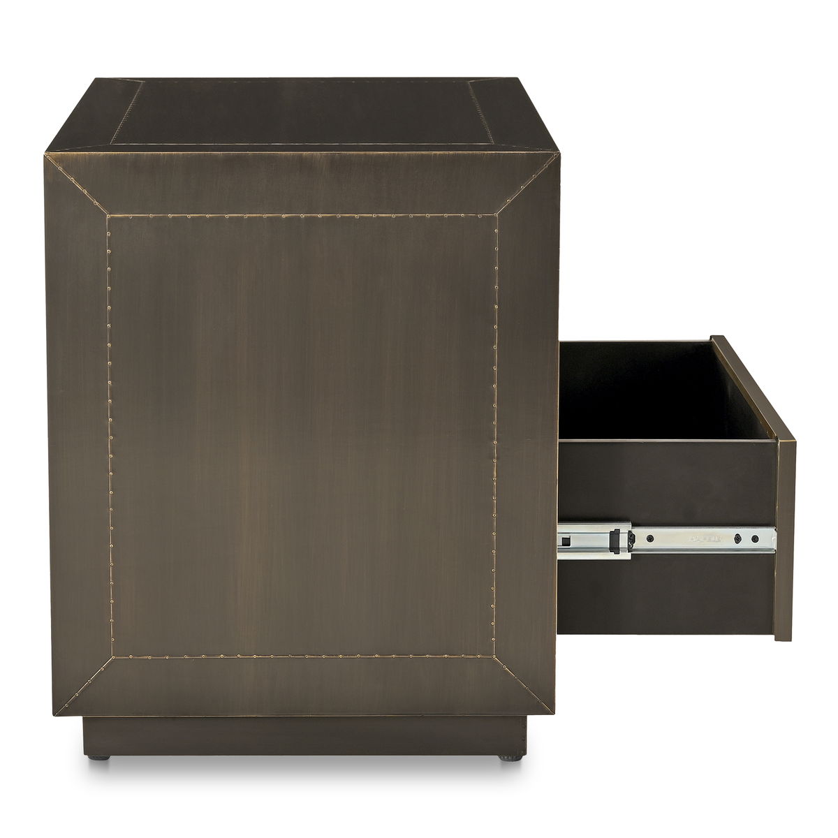 Dawson Nightstand Deep Bronze, by Moe's Home, 26" width x 22" height x 18" depth View 3