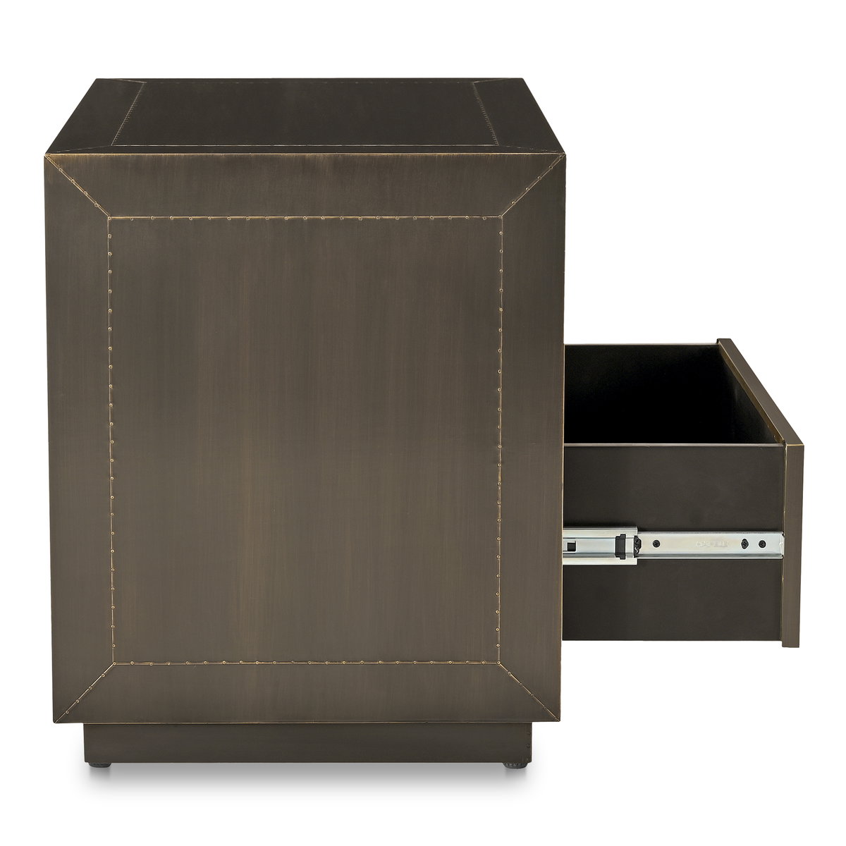Dawson Nightstand Deep Bronze, by Moe's Home, 26" width x 22" height x 18" depth View 3