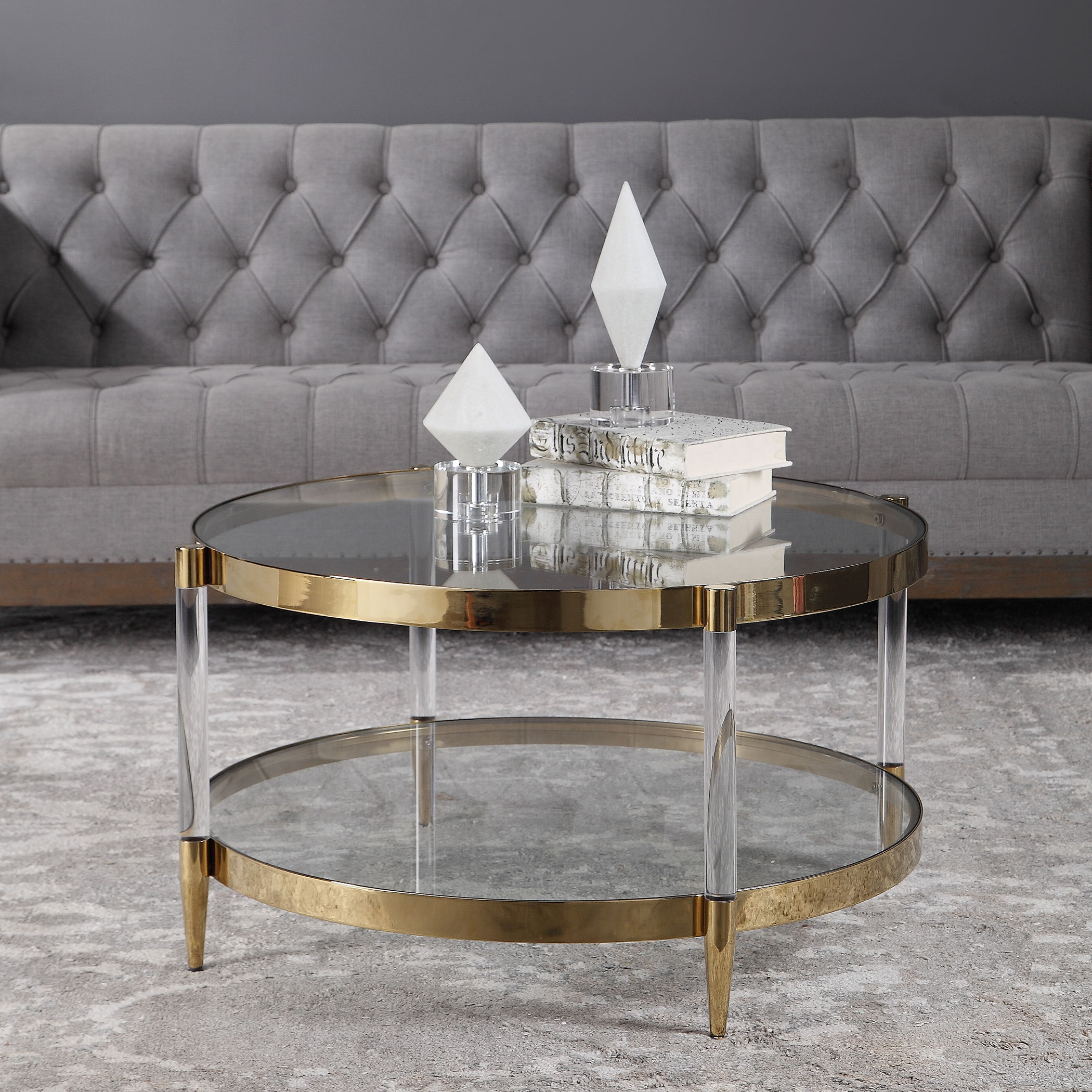 Kellen Glass Coffee Table large image 