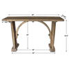 Genessis Reclaimed Wood Console Table thumbnail 2