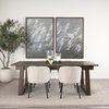Takota 106.3'L x 39.3'W Rectangular Extendable Dining Table | Modern | Dark Brown Wood | Seats 8, by Mercana, 106.25" length x 39.25" width x 30.75" height thumbnail 2
