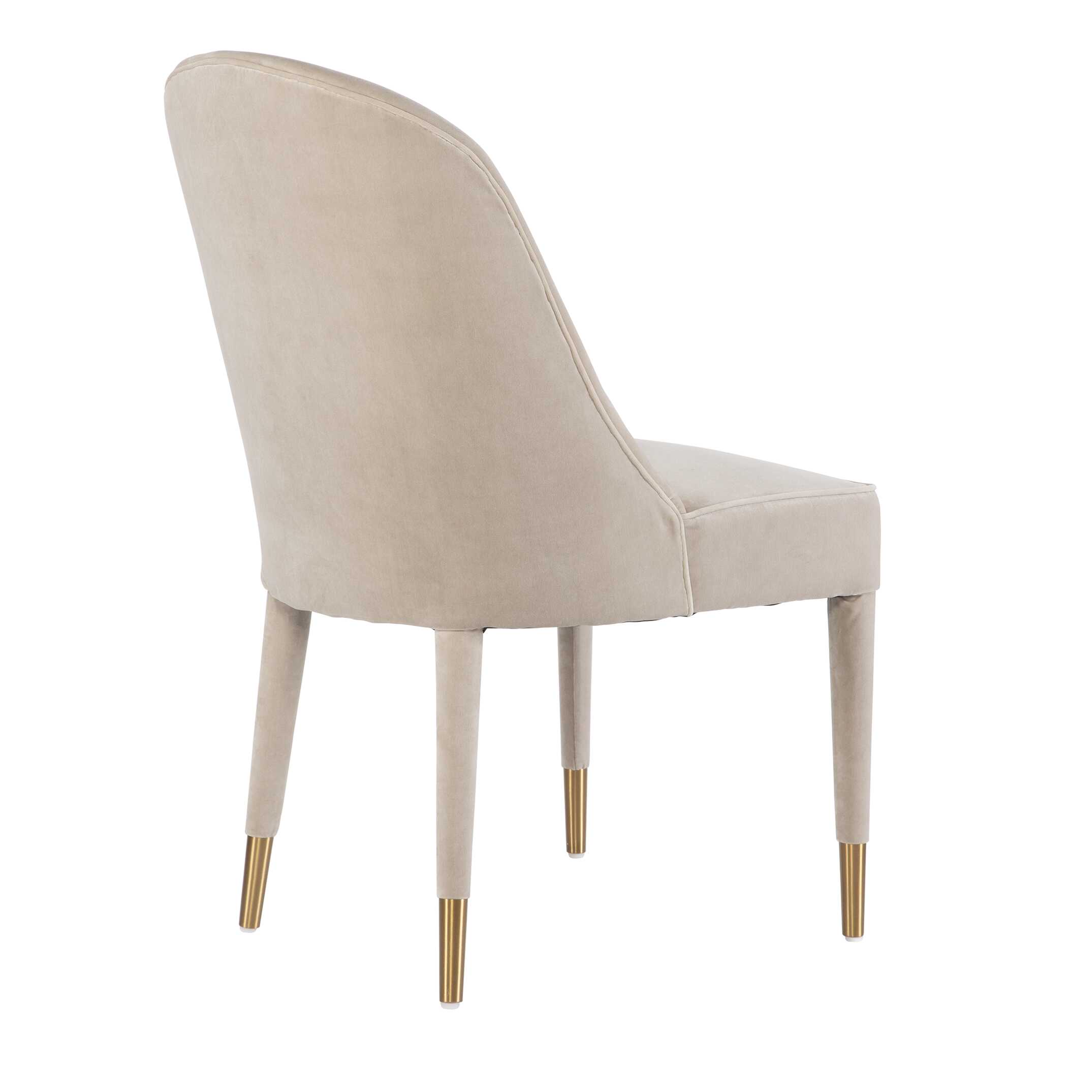 Brie Armless Chair Champagne Set Of 2 large image 