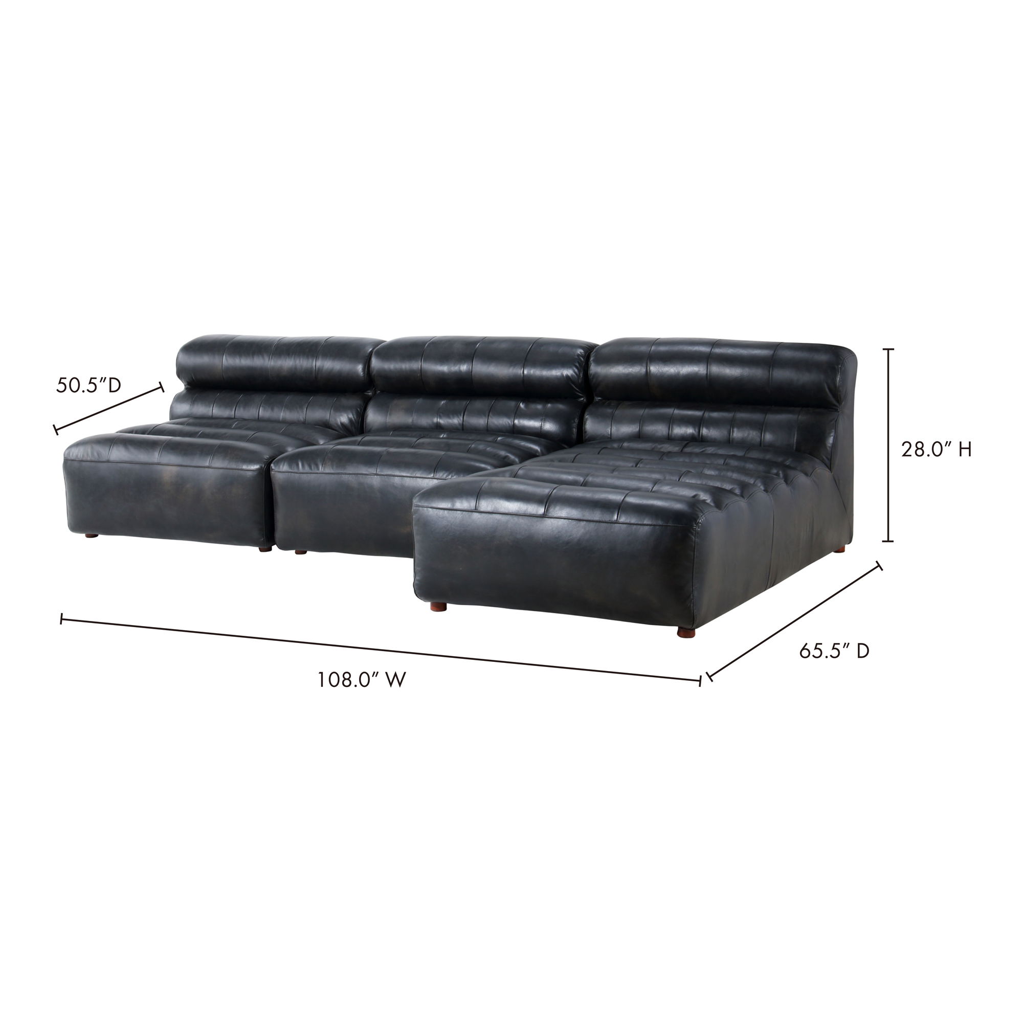Ramsay Signature Modular Sectional Black large image 