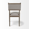 Tenton Open Back Dining Side Chair | Grey Fabric with Brown Wood, Dining Chair by Mercana, 23.5" length x 19" width x 36.75" height thumbnail 7